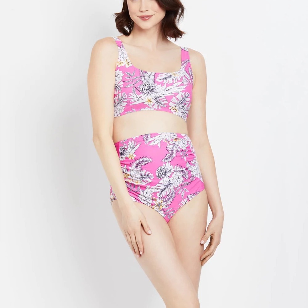 Motherhood maternity tankini bathing suite size L